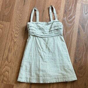 Striped Sleeveless Dress/Skort